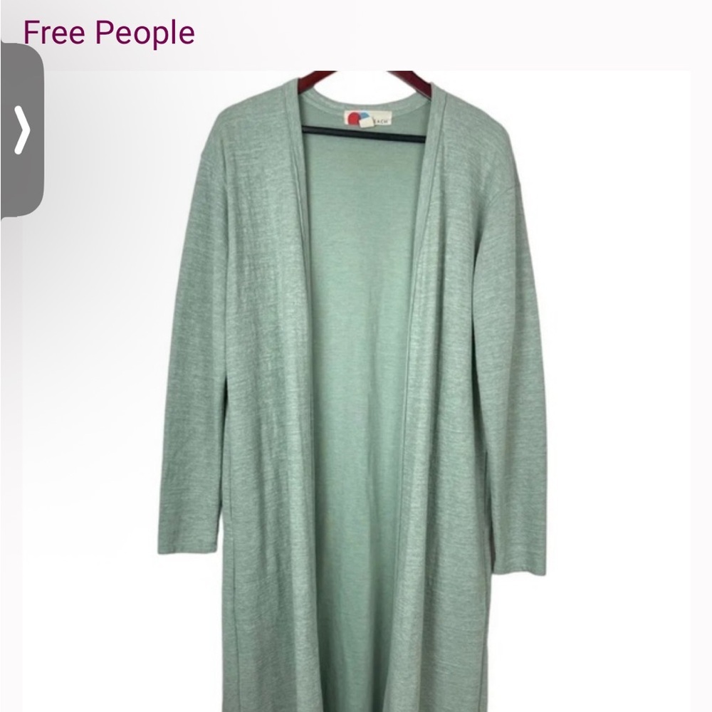 Free People beach long Mint Cardigan